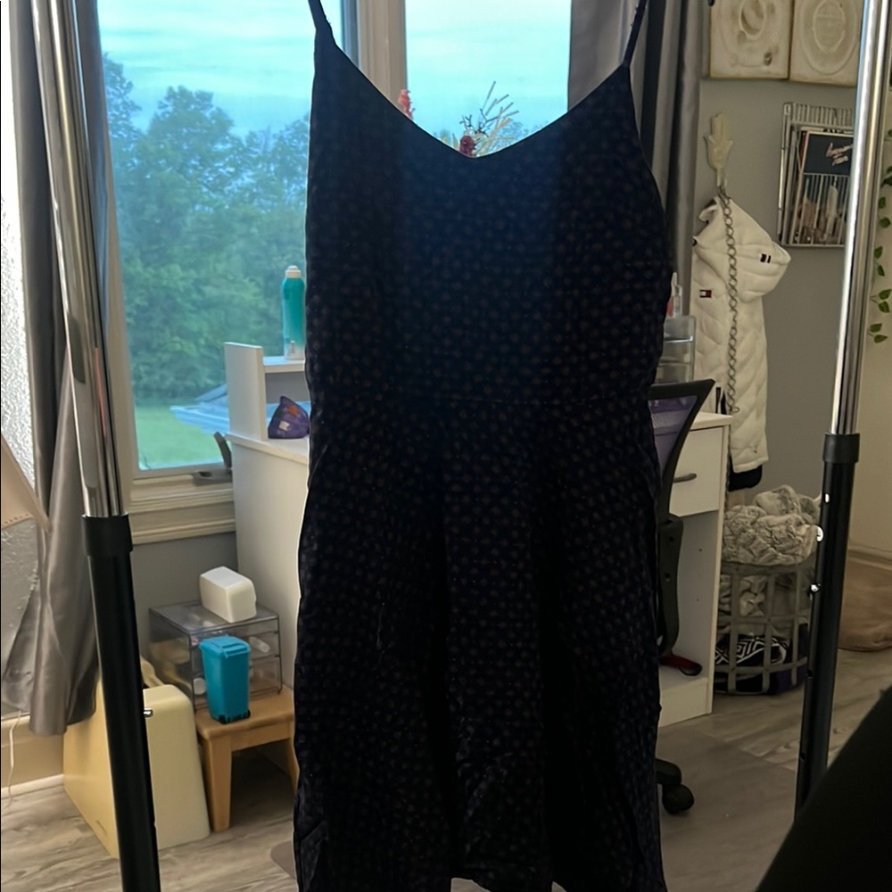 GAP Navy and Pink Patterned Dress